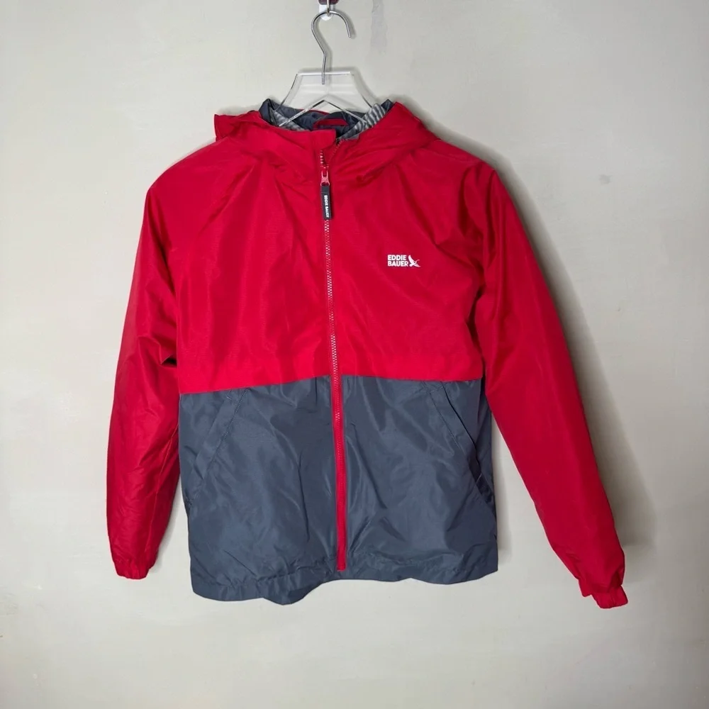 Eddie Bauer Kids Red and Gray winter coat size 14/16